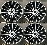 4 x 19 Zoll CA17 Alu Felgen 8x19 5x112 ET37 schwarz glänzend Front poliert für C E CLA CL Klasse W204 C117 C118 W212 C215 W207 W213 Coupe Cabrio Limousine Kombi 4-Matic Hybrid Shooting Brake E300 NEU