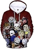 ACBANANA Männer Und Frauen 3D-farbig Bedruckter Taschen-Hoodie (Dead by Daylight Survival Horror Game)