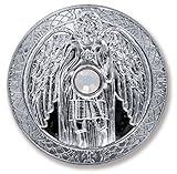 Talisman Schutzengel Engeltaler Erzengel Gabriel, Ø 27mm Taler Silber mit Swarovski Elements, Glücksbringer, Glücksmü