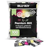 Billy Boy Premium MIX Kondome Großpackung, White Comfort, Länger Lieben und Perlgenoppt, Transparent, 100er Premium Pack