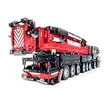 Likecom Technik Kran Modellbausteine, V2 LTM1750-9.1, 2,4 GHz/App mit Fernbedienung und Motor, 7769 Teile 1:20 Straßenkranwagen Bausatz Klemmbausteine Kompatibel mit Lego T