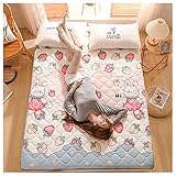 FUSHUO Bodenmatratze Futon-Matratze, verdicken Tatami-Matte Isomatte Faltbare Aufrollmatratze Four Seasons Universal - Heimgebrauch Gästezimmer Verwenden Studentenwohnheim,N,100 * 200