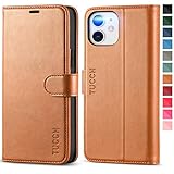 TUCCH iPhone 12 Hülle, Handyhülle iPhone 12 Pro [Verdicktes TPU] [Kartenfächer] [Standfunktion] [Magnet] [Lifetime Garantie], Stoßfeste Schutzhülle für iPhone 12/12 Pro (6,1 Zoll) B