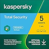 Kaspersky Total Security 2022 | 5 Geräte | 1 Jahr | PC/Mac/Mobile | Aktivierungscode per E