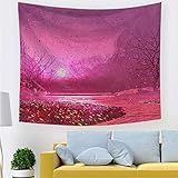 Psychedelischen Tapisserie Wandbehang,Abstrakt Tapisserie Wandtuch,Baum des Lebens Wandteppich Zu Schlafzimmer,Fantasy Ölgemälde Trippy Wandteppiche-H 150x130cm(59x51in)