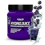 Evolite Nutrition HydroJuice 600 g - Isotonisches Getränkepulver - Elektrolyte Getränk - Vitamine und Mineralien (Schwarze Johannisbeere)