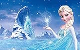 Frozen, ELSA, Eiskönigin Tortenaufleger, Rechteckig Eiskönigin A4 - Geburtstag Tortenbild Zuckerbild Tortenplatte Oblate Kuchenzuckerp