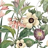 anna wand – Selbstklebende Bordüre/Borte/Wandbordüre „Wildblumen” Blumen floral – Rosa/Grün – 450 x 11.5 cm – Made in Germany