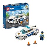 LEGO 60239 City Streifenwagen, Polizei-Spielzeug für Kinder ab 5 Jahre, Auto inklusive Minifigur für spannende Verfolgungsjag