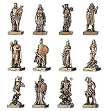 Veronese Design Statue, griechisches Pantheon, die zwölf Olympien, griechische Götter, Kunstharz, handbemalt, bronzefarben, 9,5