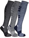 Frostfighter Herren Thermo Kniestrümpfe (4X Paar) Winter Ski Vollfrottee Innenfutter (39-42)