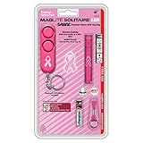 MAGLITE Solitaire LED 1AAA Mini-Taschenlampe pink NBCF SABRE Pack (Personal Alarm)
