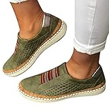 Dasongff Damen Schuhe Laufschuhe Outdoor Hohl Schuhe Freizeit Slip On Bequeme Sohlen Sports Atmungsaktiv Schuhe Leichtgewichts Sportschuhe Freizeitschuhe Straßenlaufschuhe Sneaker Trainer T