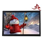 14 Zoll Tragbarer LCD-Auto-Digitalfernseher,1080P HD-Mini-Digitalfernseher Mit 2 Stereolautsprechern,Tragbarer Fernseher Mit Hochempfindlichem Tuner/1800-mAh-Akku/Mehreren Externen Q