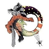 CAETNY Bauernhaus Kürbis Kranz Künstliche Girlande Willkommensschild Sommer Frühling Herbst Herbst Deko Haustür Kranz Weihnachtskranz Halloween Outdoor Dekoration für Tür Party Hochzeit Z