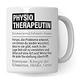 Tasse Physiotherapeutin, Physiotherapie Geschenke Becher, Physiotherapeuten Kaffeetasse Geschenkidee Spruch, Kaffeebecher Krankengymnastik Physio Motiv lustig