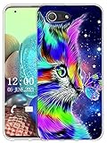 Sunrive Kompatibel mit Sony Xperia Z3 Compact Hülle Silikon, Transparent Handyhülle Schutzhülle Etui Case (X Katze 1)+Gratis Universal Eingabestift MEHRWEG