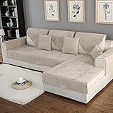 HM&DX Sofa Abdeckung Wasserdicht Für Haustiere Hund Sectional Sofa Anti-rutsch Water Resistant Schmutzresistent Sofa Cover Slipcover Möbel Protektor-Verkauft in Stück-beige 70x150