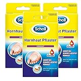 Scholl Hornhaut-Pflaster zur Entfernung von Hornhaut an den Füßen, 3 x 4