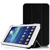 Fintie Hülle für Samsung Galaxy Tab 3 7.0 Lite T110 T111 T113 T116 - ultradünn Schutzhülle Tasche SlimShell Cover mit Ständer für Galaxy Tab 3 7.0 Lite (7 Zoll) Tablet, Schw