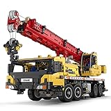 CADA Technik Bausteine Kran, Technik Geländegängiger Kranwagen Kran LKW Bauset Modell Kompatibel mit Lego Technic - 1831 T