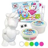 CRAZE CLOUD SLIME Heart Unicorn Einhorn Kugelknete Wolkenschleim Knete Modellier-Set Bastelset 17913