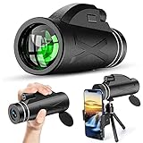 RYRYTY Monokulares Teleskop - 80x100 High Power Compact Monocular for Erwachsene Kind HD BIFOCAL Scope for Wildlife VIRCH, DIE JAGING Camping Aug