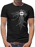 TShirt-People Nerd CPU Cyborg Computer Chip T-Shirt Herren XXXXL Schw
