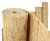 Schilfrohrmatte Premium, 100 x 300cm Sichtschutzmatte von Bambus-Discount S