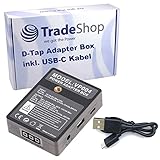 Trade-Shop Twist D-Tap Extender Adapter Box Netzteil USB-C für Sony BP-FL75 BP-FLX75 BP-L40A BP-95W BP-GL65 BP-GL95 BP-GL95A BP-U65 BP-U68