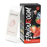 Flavouroom - Premium Strawberry Aromakarte 25er Set | Erdbeere Karte für unvergesslichen Flavour Geschmack | inkl. Schachtel zur Aufbewahrung der Strawberry B
