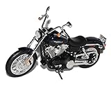 HarIey Davdson FXDBI Dyna Street Bob Blau Schwarz 2006 1/12 Maisto Modell Motorrad mit individiuellem Wunschk