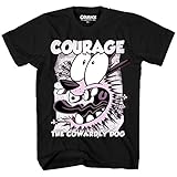 Cartoon Network Herren Throwback Shirt – Jonny Bravo, Dexter's Laboratory, Courage The Cowardly Dog Tee - Schwarz - XX-Larg