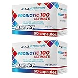 2x ALLNUTRITION Probiotic 100 Ultimate | 60 Kapseln je Packung (insg. 120 Kapseln) | Bakterienkulturen gesunder Darm und Darmflora Probiotikum Probiotika | Nahrungsergänzung