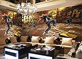 ZZXIAO 3D Tapete Graffiti Graffiti Zeichnung Hip-Hop Fototapete Abstrakte Vlies Wandtapete Wandbilder Wohnzimmer Bedr fototapete 3d effekt tapete Wohnzimmer Schlafzimmer Hintergrundbild-300cm×210