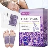 Detox Fußpflaster, Detox Pflaster Fuß, Lavendel Fusspflaster, Entgiftungspflaster Füße, Natürliche Detox Foot Pads zum Fördern die Durchblutung, Lindern Schmerzen und Verbessern den Schlaf, 20p