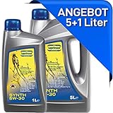 Leprinxol 5 + 1 Liter Synth 5W30 MOTORÖL das richtige KFZ Motorenöl für Normen RN 0700 0710; F O R D WSS; MS-6395; O P E L GM LL A-025 B-025 5W-30 6 L