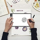 Xiaostar LED-Panel, A5, Leuchtpanel, LED, Zeichenfeld, Helligkeit verstellbar, mit USB-Kabel für Künstler, Animation, Zeichnen, Animation, Ansicht der Speichen X (A5)