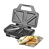 Venga! Leistungsstarkes Waffeleisen, Belgische Waffeln, Rezeptbuch, 1400 W, Edelstahl/schwarz, VG WM 3000