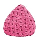 SITTING POINT only by MAGMA Sitzsack Fluffy Stars XL ca. 220 Liter pink