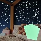 Leuchtendes Bastelset [riesiger Bastelspaß für Kinder] Selbstklebend - Wunschmotive wie Leuchtsterne, Mond, Sternschnuppen oder den eigenen N