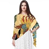 Liangbaiwan Schals für Damen Schals Chiffon Long Schal Wrap,Indianer Kunstdrucke amerikanisch ,Dekorationsschal groß