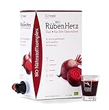 FITRABBIT BIO Rüben Herz [3 L Bag in Box] - 50 Portionen - Für Leistungsfähigkeit, Blutdruck & Blutgefäße - Enthält Rote Beete, Granatapfel, Sauerkirsche, Kräuter, Gewü