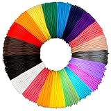 3D Stift Filament PLA, 20 Farben, je 10M – 3D Pen PLA Filament 1,75mm, 3D Stift Farben Set für ODRVM, Tecboss, Lovebay, 3D Stift and 3D Druck S