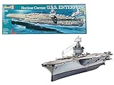 Revell Modellbausatz Schiff 1:720 - Nuclear Carrier U.S.S. Enterprise im Maßstab 1:720, Level 4, originalgetreue Nachbildung mit vielen Details, 05046