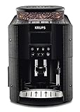 Krups EA8150 Kaffeevollautomat Essential Espresso | 1450 Watt | 1,7 Liter Wassertank | 15 bar | LCD-Display | 3 Temperaturstufen + 3 Mahlgrade | Schw