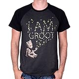 Guardians of the Galaxy Herren T-Shirt I Am Groot Glow in The Dark Marvel grau schwarz - XXL