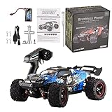 SMAUTOP Ferngesteuertes Auto, Brushless RC Auto 54 km/h 1:18 2,4 GHz Funkfernsteuerung Monster Truck Buggy, 40 Minuten B