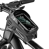 Fahrrad-Handytasche, Fahrradtasche, Fahrradtasche, wasserdicht, Oberrohr-Lenkertasche, EVA, Aufbewahrungstasche für iPhone 12/11/XS/Max/XR/8 Plus Zubehör unter 17,8