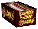 NESTLÉ LION Choco, Knusper-Schokoriegel mit Karamell-Füllung & Crispy Waffel, 24er Pack (24 x 42g)